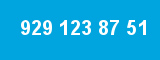 929 123 87 51 929 123 87 51